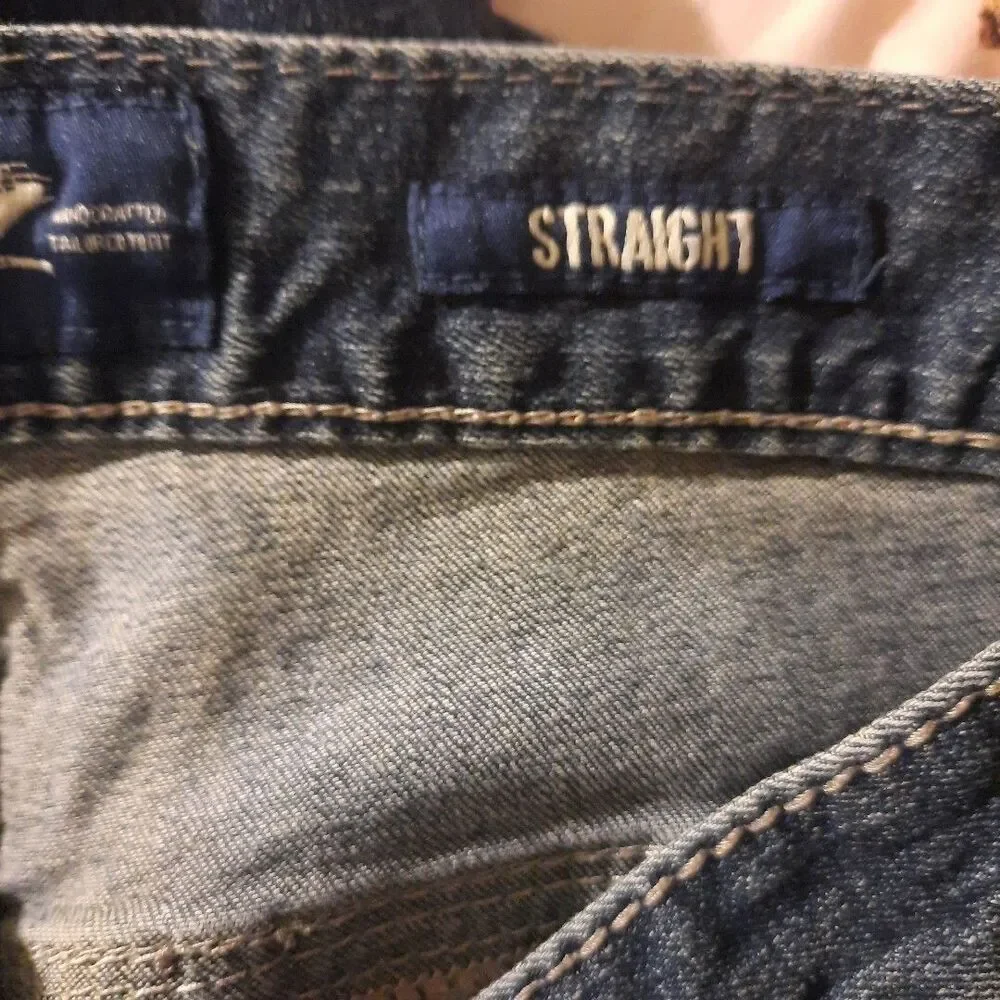 Seven 7 Mens Straight Jeans Premium Denim Blue size 32 W X 30 L 26 Inseam